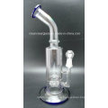 High Quality Glass Water Pipe Wholesale with Inserted Tyre Perc and 18.8mm Joint